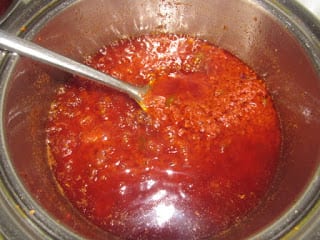 Adding tomatoes 